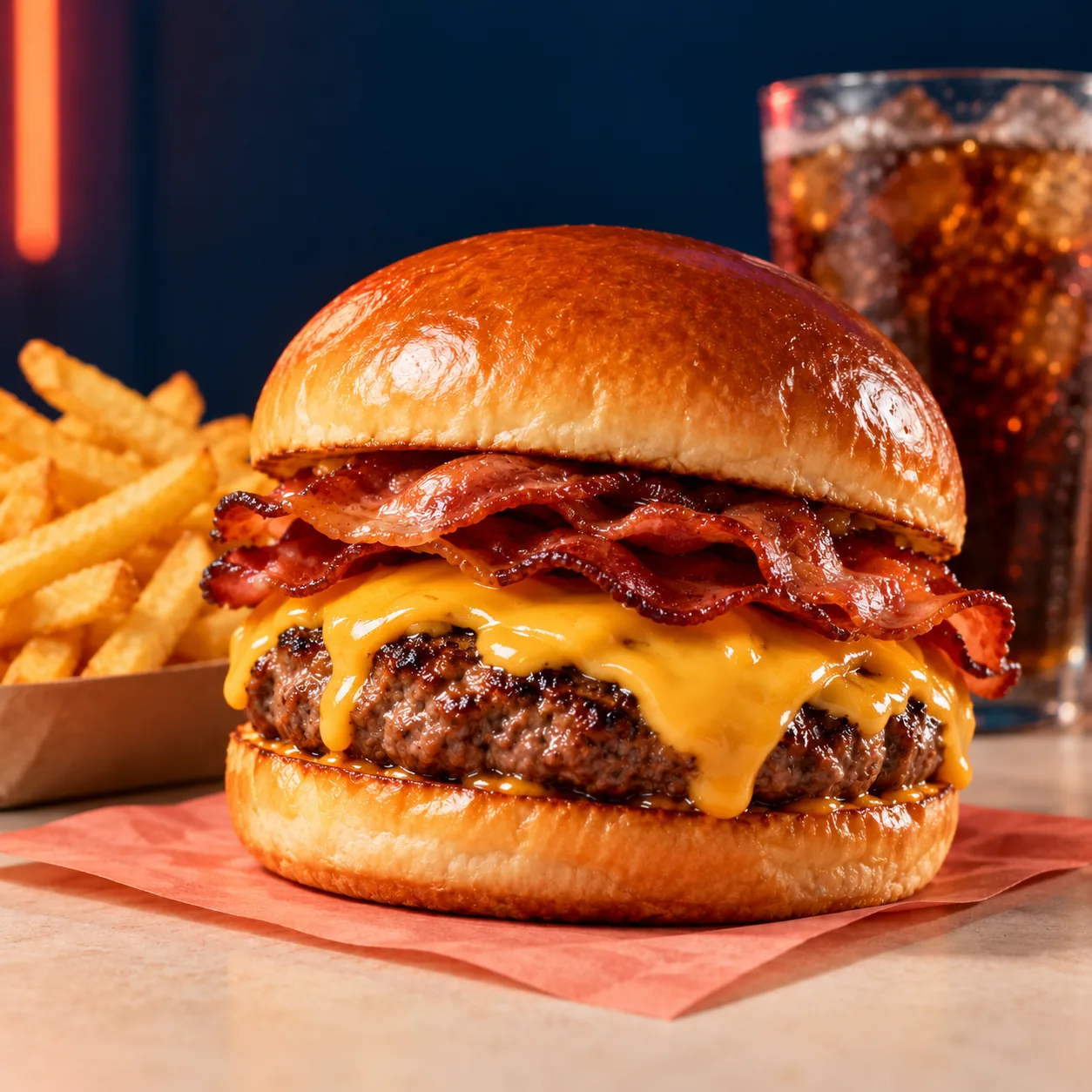Bacon & Cheese Burger at Alfie’s