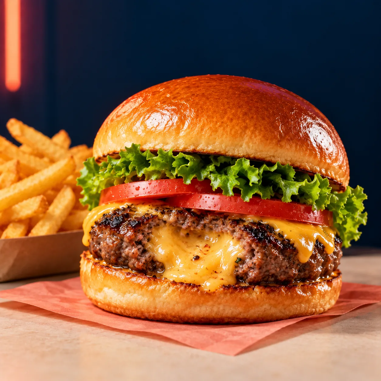 Stuffed Burger at Alfie’s