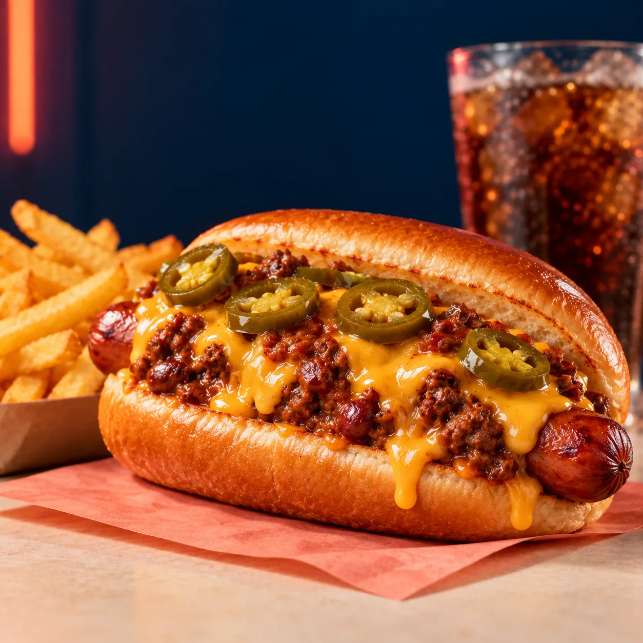 Chilli Cheese Dog at Alfie’s